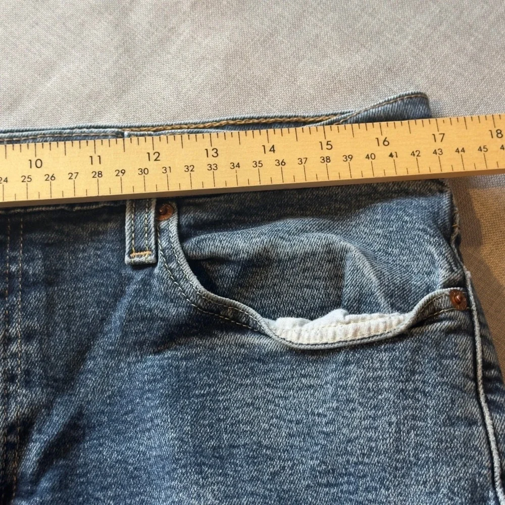 Levis 514 Straight Fit Jeans Mens 34x30 Medium Wash Blue Stretch Denim Utility